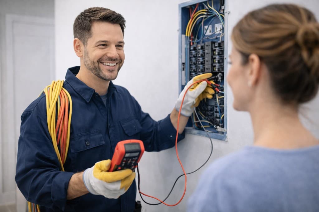 Electrician reaching homeowners through local SEO