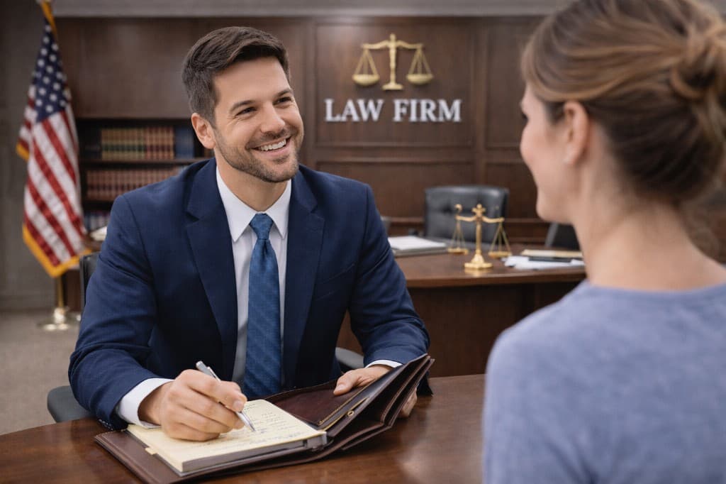 Law firm building local search visibility with SEO